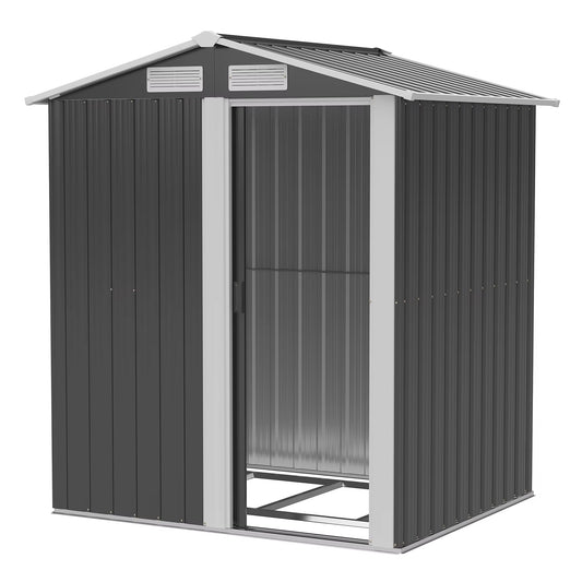 5Ft X 4.3Ft Outdoor Garden Storage Shed, Tool Storage Shed with Sliding Door