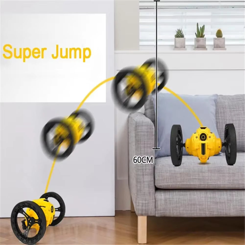 High-Speed WiFi Remote Control Jumping Car with 720P Camera & LED Lights - Ultimate Smart Stunt Toy for Christmas Fun!