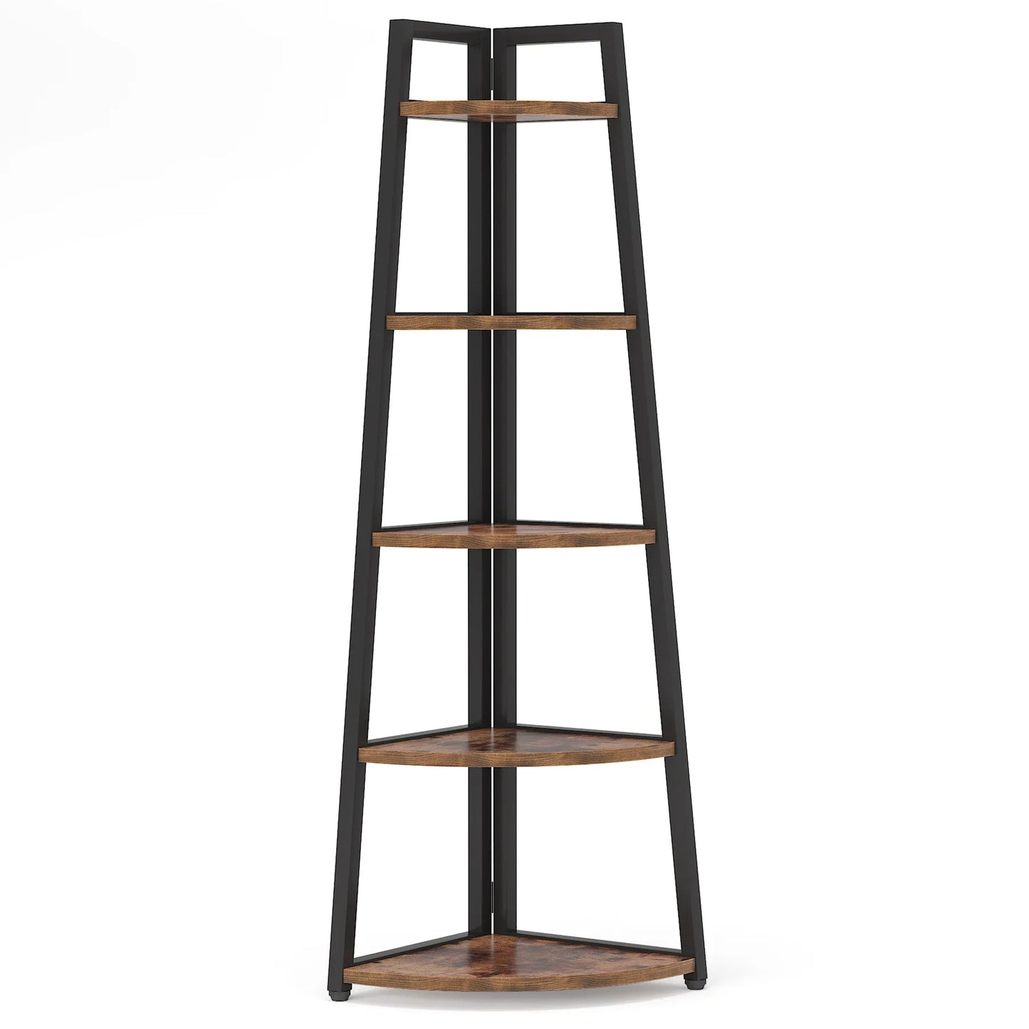 Bookcase Corner Book Shelf Rack Wood Bookshelf Storage Shelves
