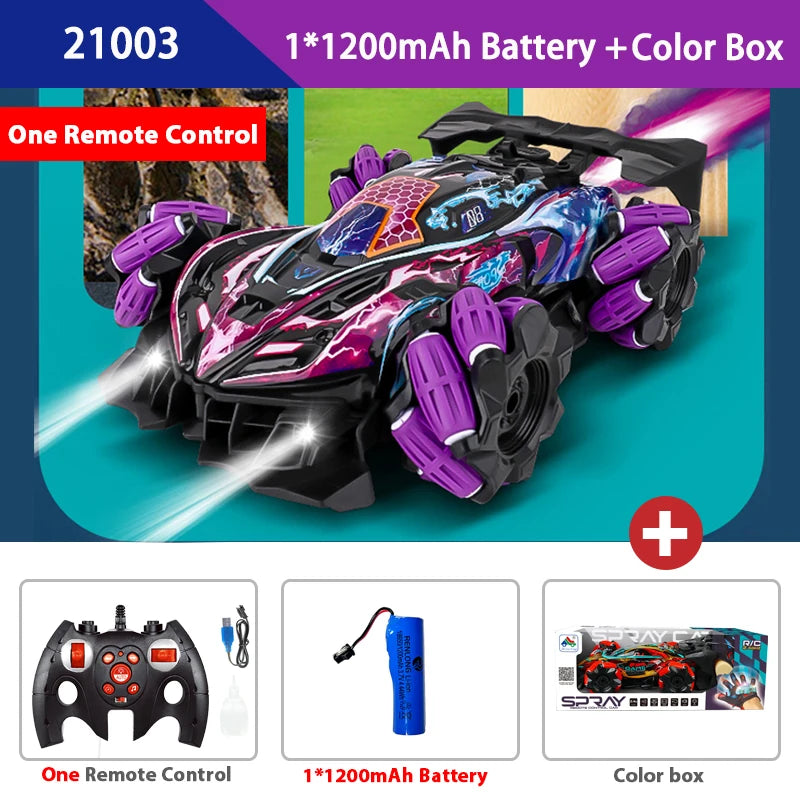 Wltoys F1 Drift RC Car - LED Lights, Music, 2.4G Gesture Control, 4WD Stunt Car for Kids