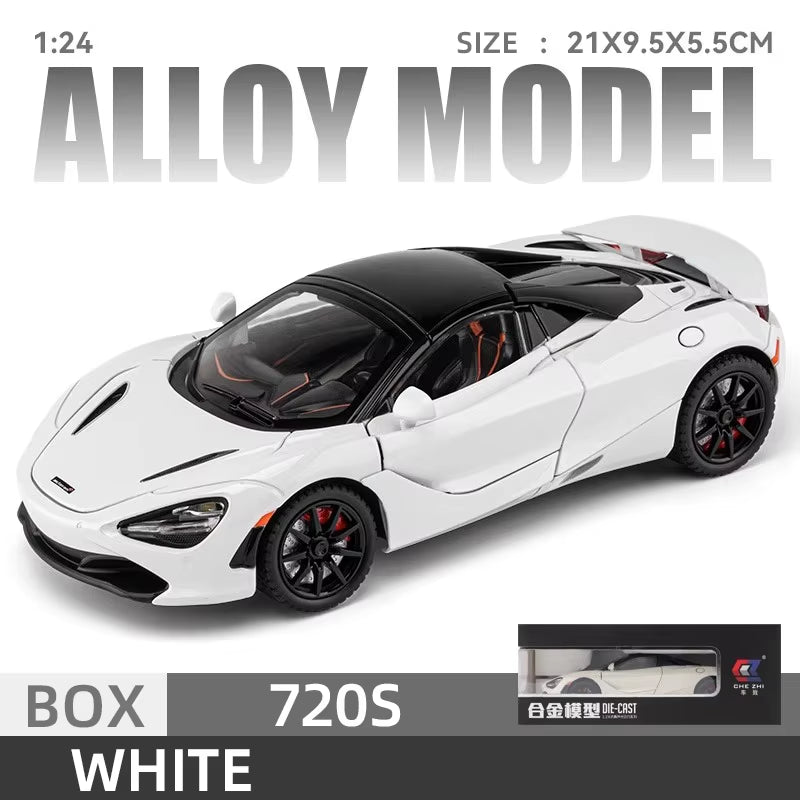 Mclaren 720S 1:24 Diecast Model Car with Sound & Light - Perfect Gift for Boyfriends and Kids!