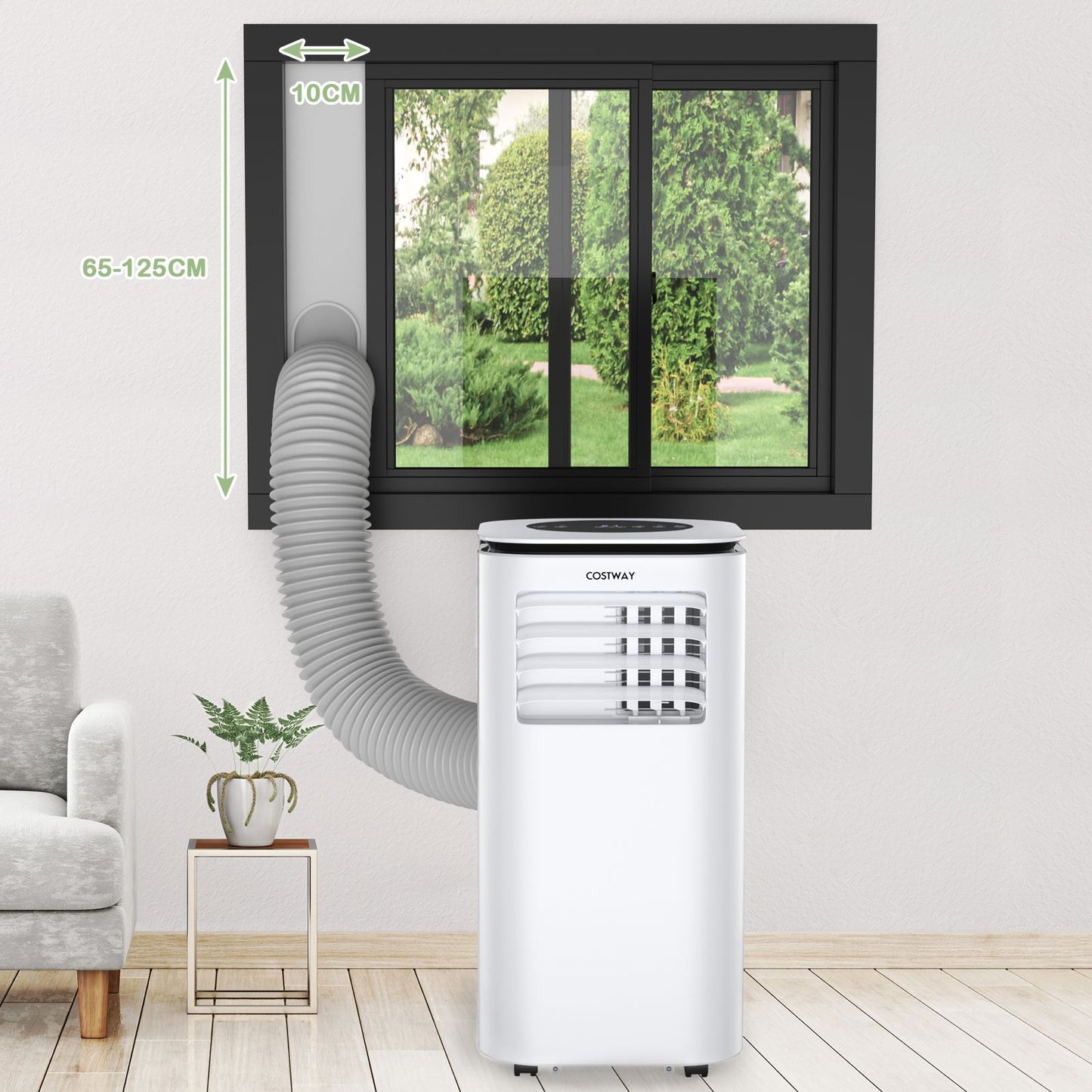 Stay Cool Anywhere: 4-in-1 Portable Air Conditioner 9000BTU with Remote Control