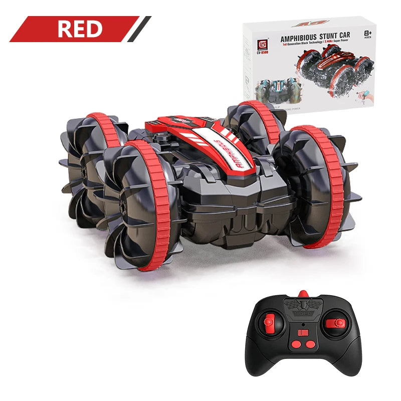 Amphibious Remote Control Car & Boat - 2.4G Waterproof 4WD Stunt Vehicle for All Terrain Fun