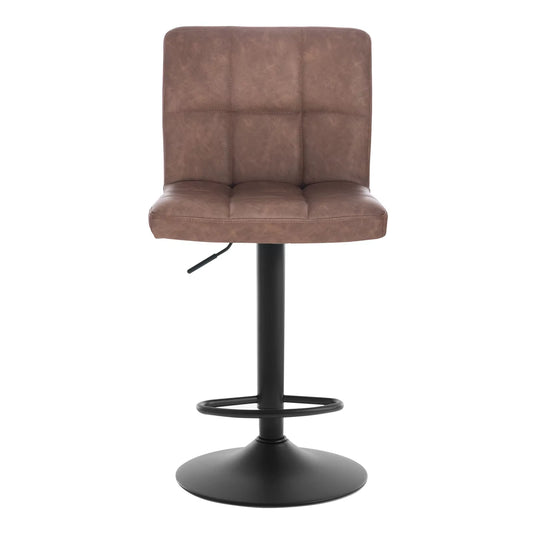 1PC Bar Stool with Backrest Height-Adjustable Rotatable Bar Chair for Cafe Kitchen Restaurant Home Counter Lift High Stool