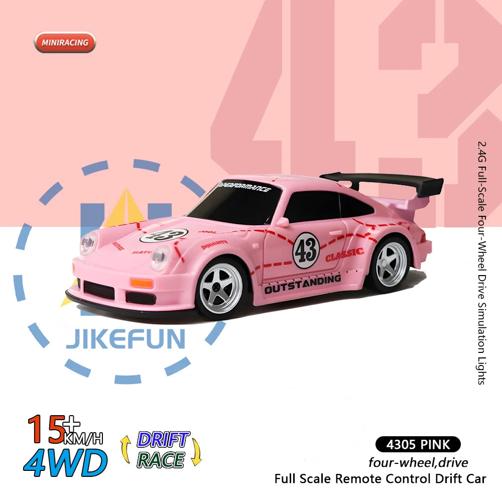 High-Speed 1/43 RC Drift Car - 2.4G Mini Remote Control Off-Road Racing Vehicle