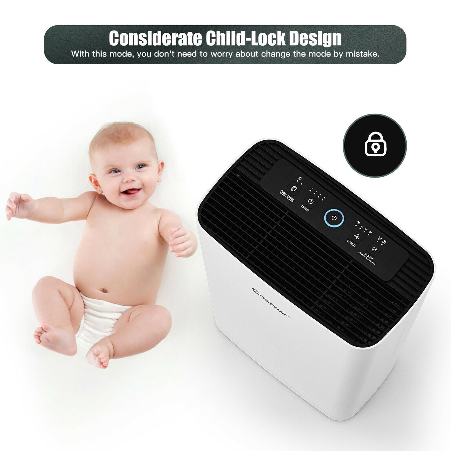Ultimate 4-Layer Air Purifier with Easy Replaceable Filter for Fresh, Clean Air