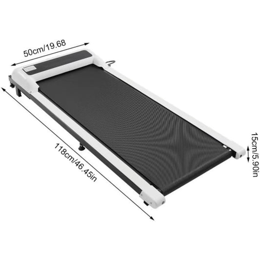 Compact Walking Pad Treadmill - 1.5HP, 150kg Capacity, Remote Control & LED Display for Home & Office Fitness