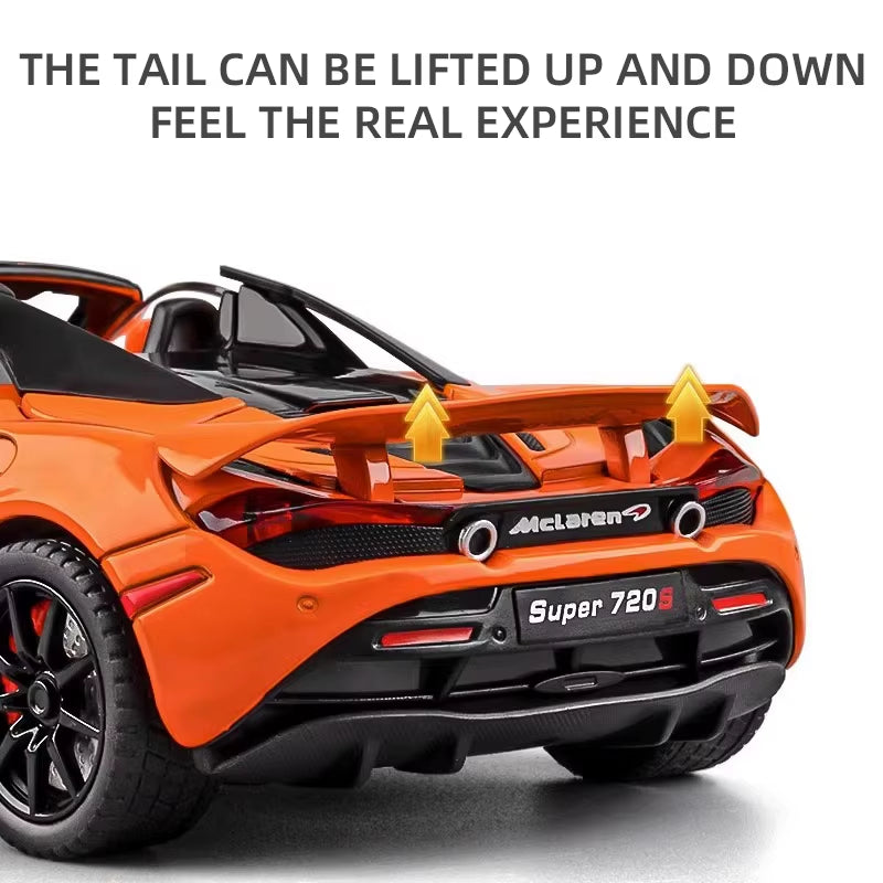 Mclaren 720S 1:24 Diecast Model Car with Sound & Light - Perfect Gift for Boyfriends and Kids!
