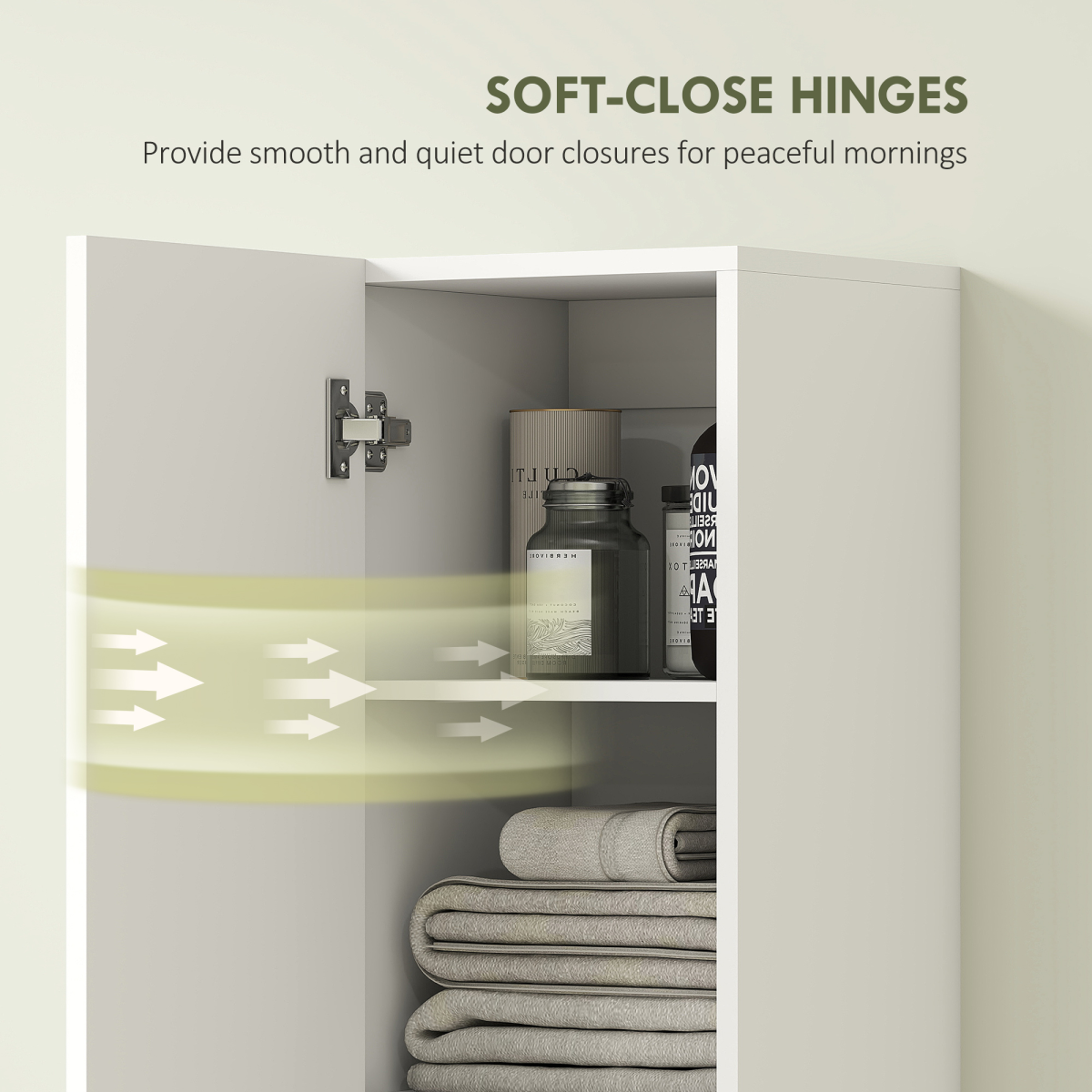 Maximize Space: Wall-Mounted Slim Bathroom Cabinet with 6-Tier Storage