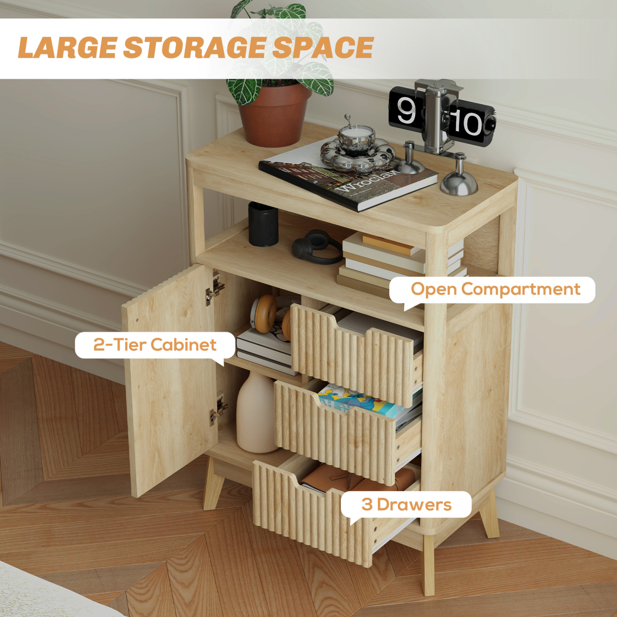 Versatile Modern Sideboard: Stylish Storage for Every Room!