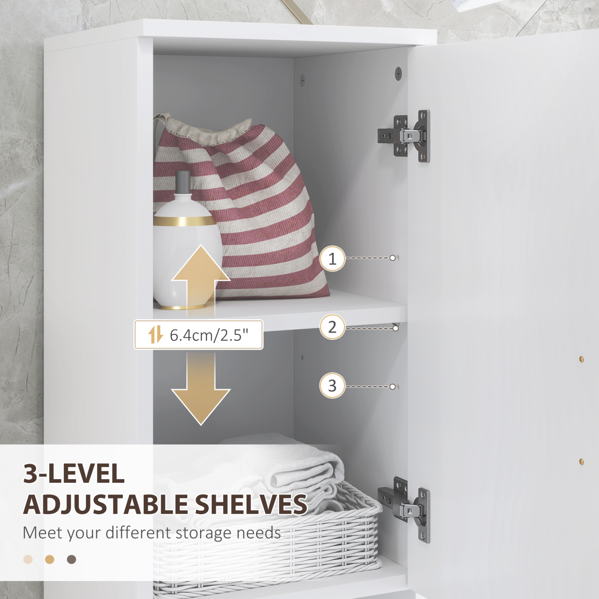 Smart Slim Storage Cabinet: Optimize Your Bathroom Space with Style!