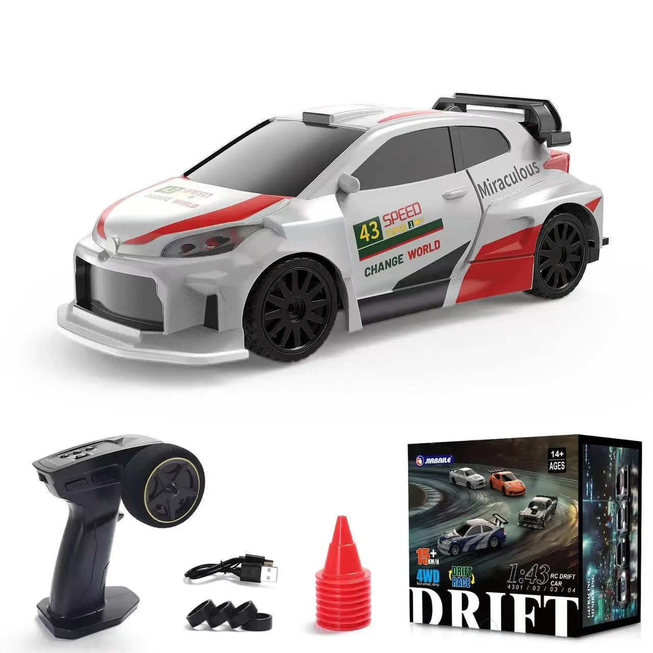 High-Speed 1/43 RC Drift Car - 2.4G Mini Remote Control Off-Road Racing Vehicle