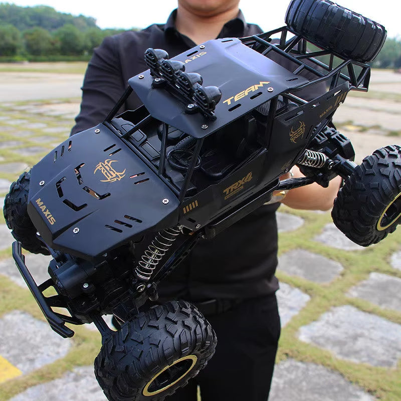 4WD Remote Control Off-Road RC Car with LED Lights - Perfect Gift for Boys and Kids!