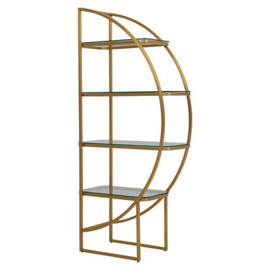 Vogue Right Half Moon Shelf Unit