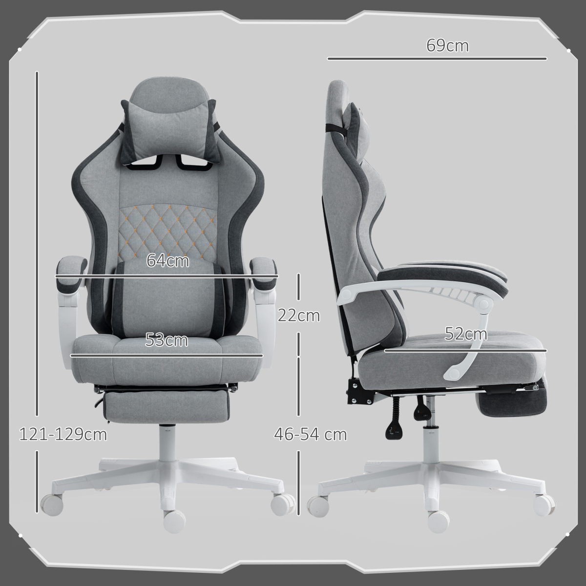 Elegant Grey Velvet Recliner Chair with Adjustable Height for Ultimate Comfort
