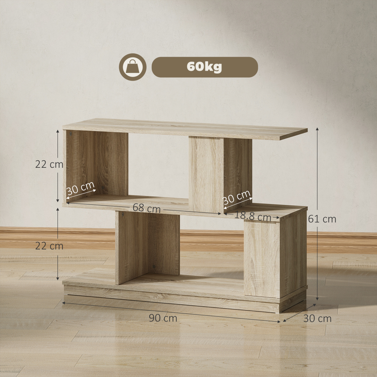 Elevate Your Space: S-Shaped Modern End Table & Nightstand