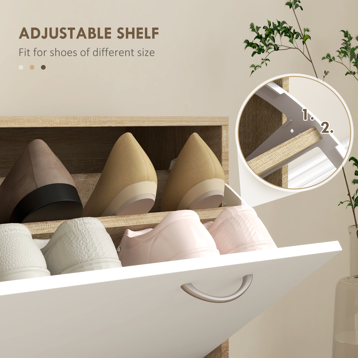 Transform Your Entryway: 3-in-1 Hallway Organizer with Shoe Cabinet & Mirror