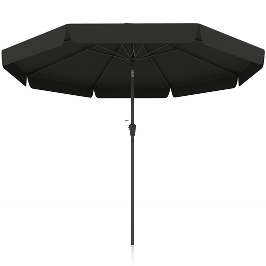 Versatile Wall-Mounted Umbrella: Tilt, Crank, & UV-Resistant Comfort