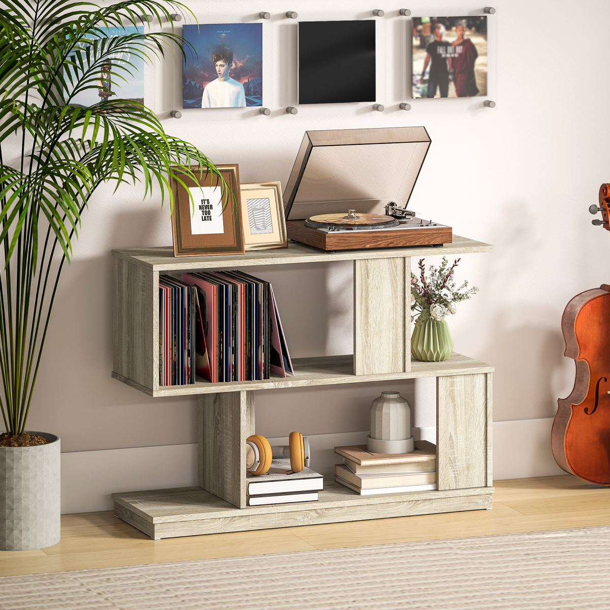 Elevate Your Space: S-Shaped Modern End Table & Nightstand