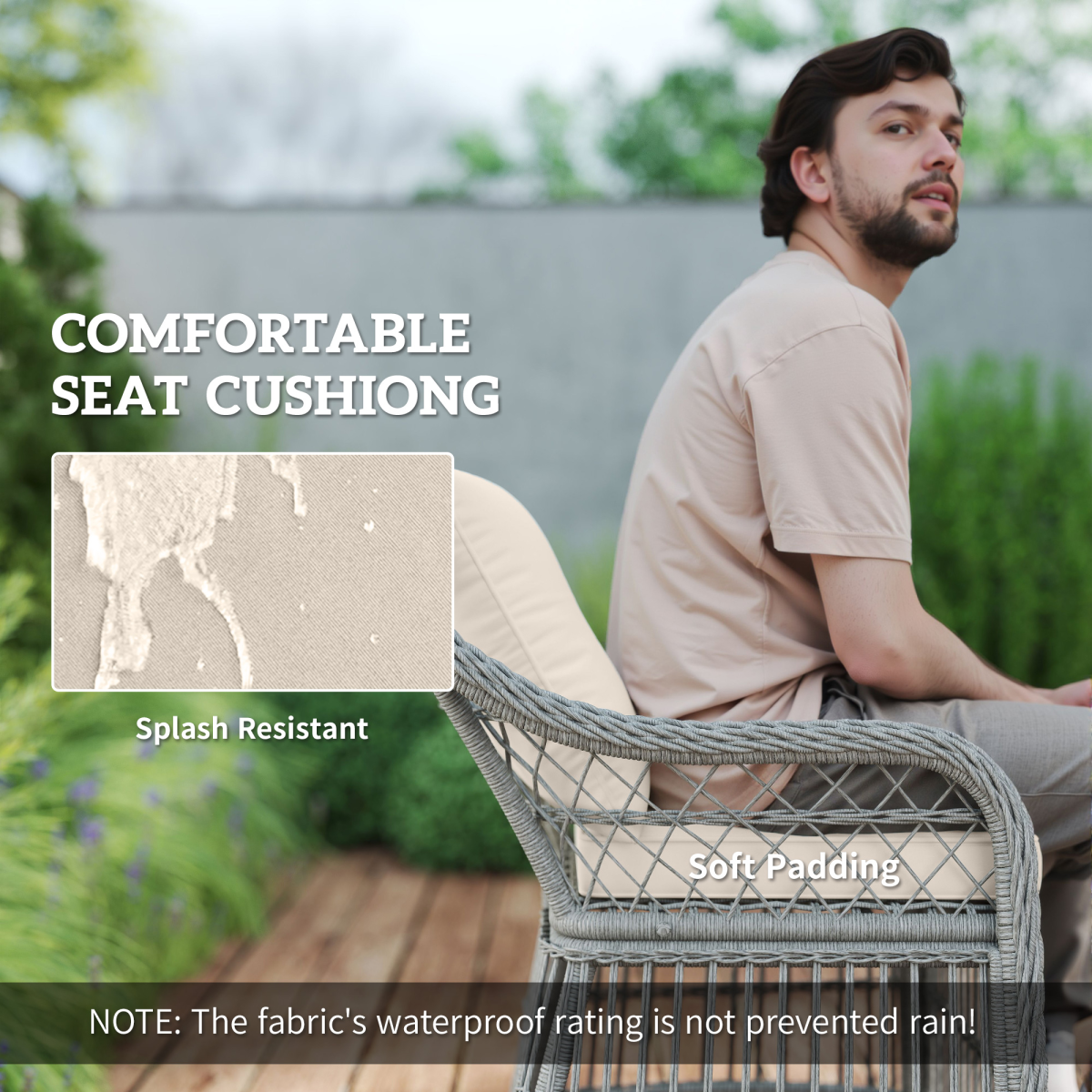 6-Seater Rattan Dining Set: Elegant & Comfy Garden Furniture