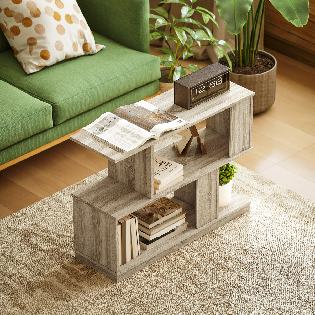 Elevate Your Space: S-Shaped Modern End Table & Nightstand