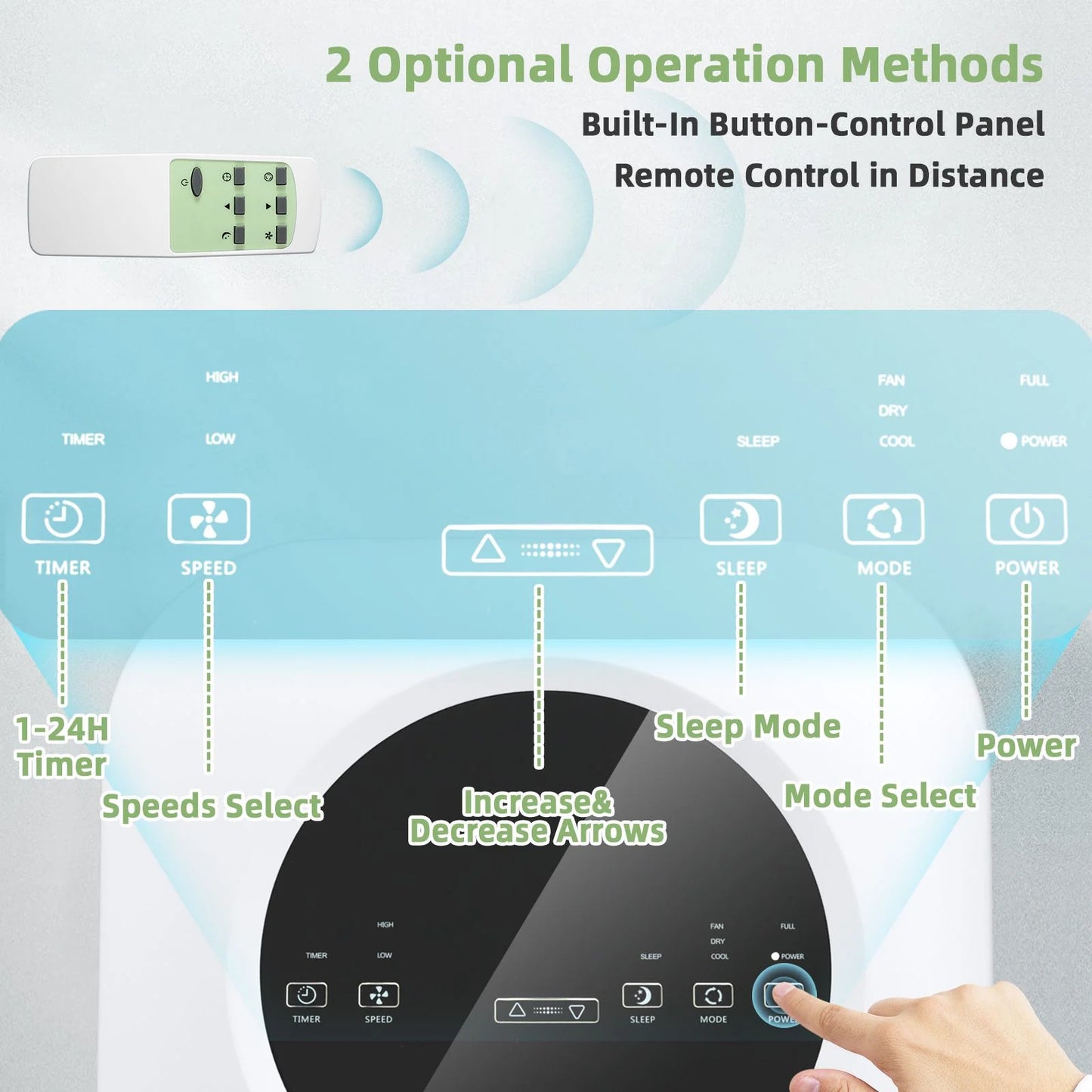 Stay Cool Anywhere: 4-in-1 Portable Air Conditioner 9000BTU with Remote Control