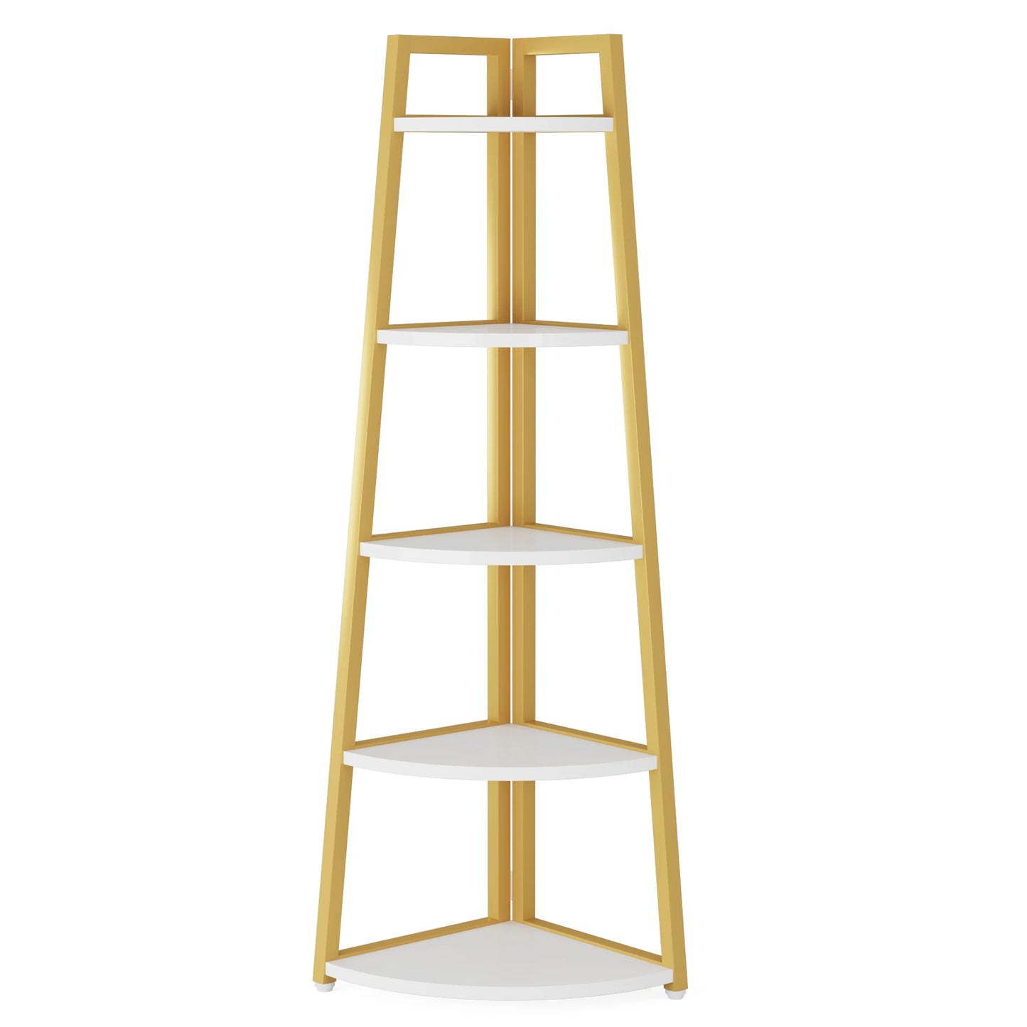 Bookcase Corner Book Shelf Rack Wood Bookshelf Storage Shelves