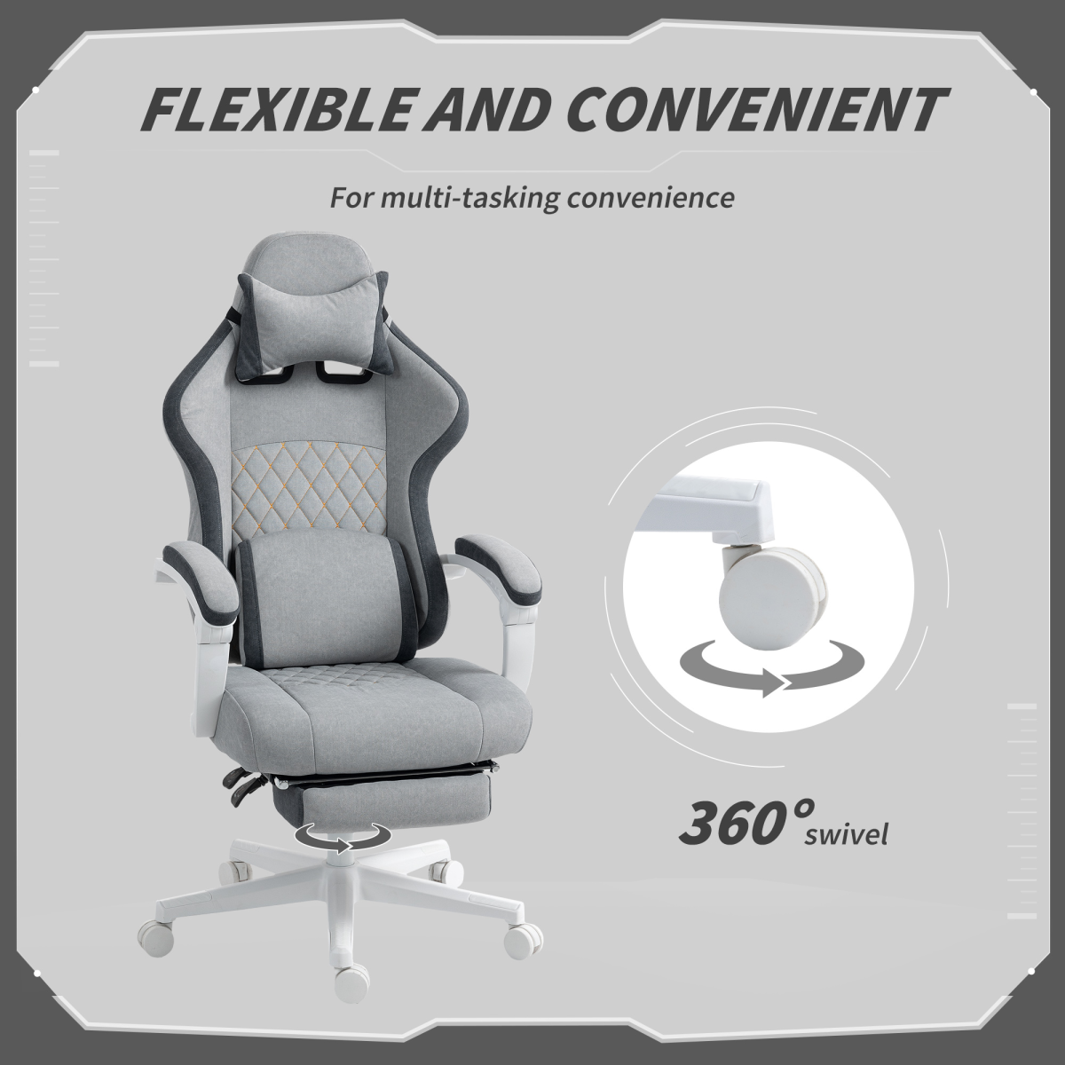 Elegant Grey Velvet Recliner Chair with Adjustable Height for Ultimate Comfort