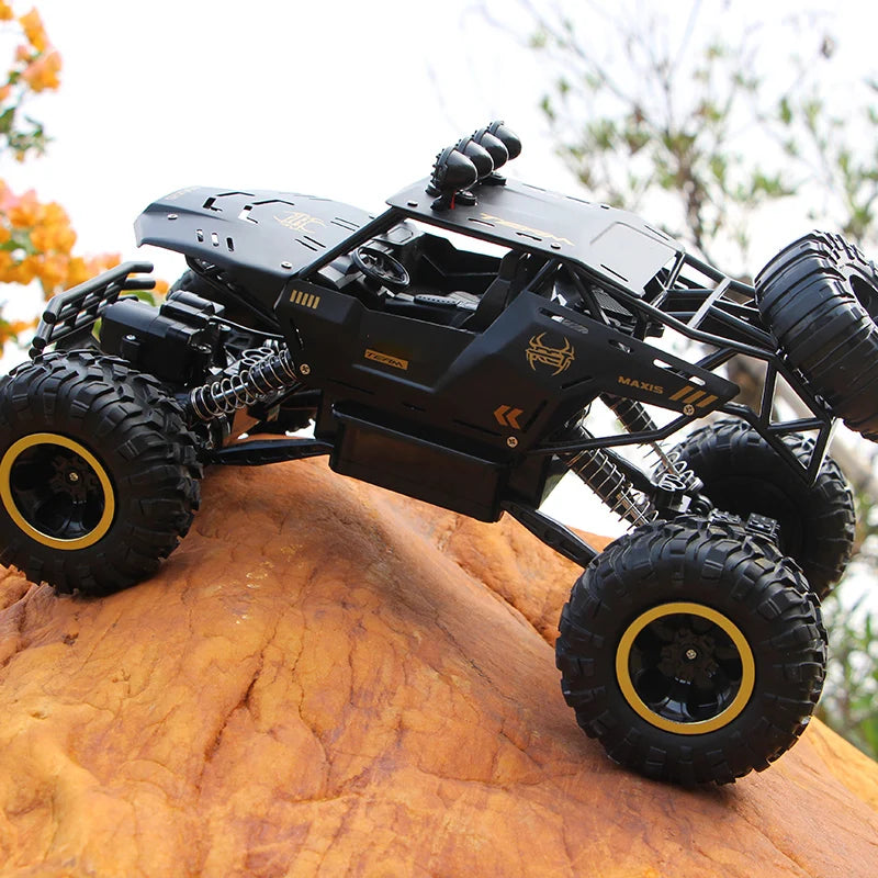 4WD Remote Control Off-Road RC Car with LED Lights - Perfect Gift for Boys and Kids!