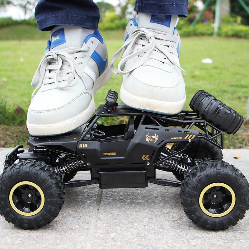 4WD Remote Control Off-Road RC Car with LED Lights - Perfect Gift for Boys and Kids!
