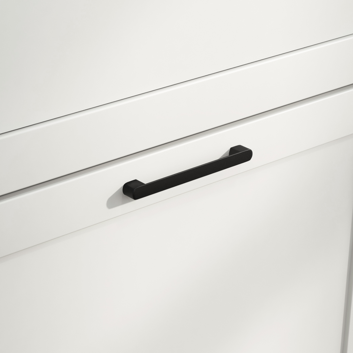 Slim White Shoe Cabinet - 2 Flip Drawers & Adjustable Shelves