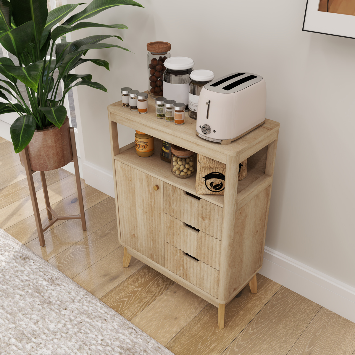 Versatile Modern Sideboard: Stylish Storage for Every Room!