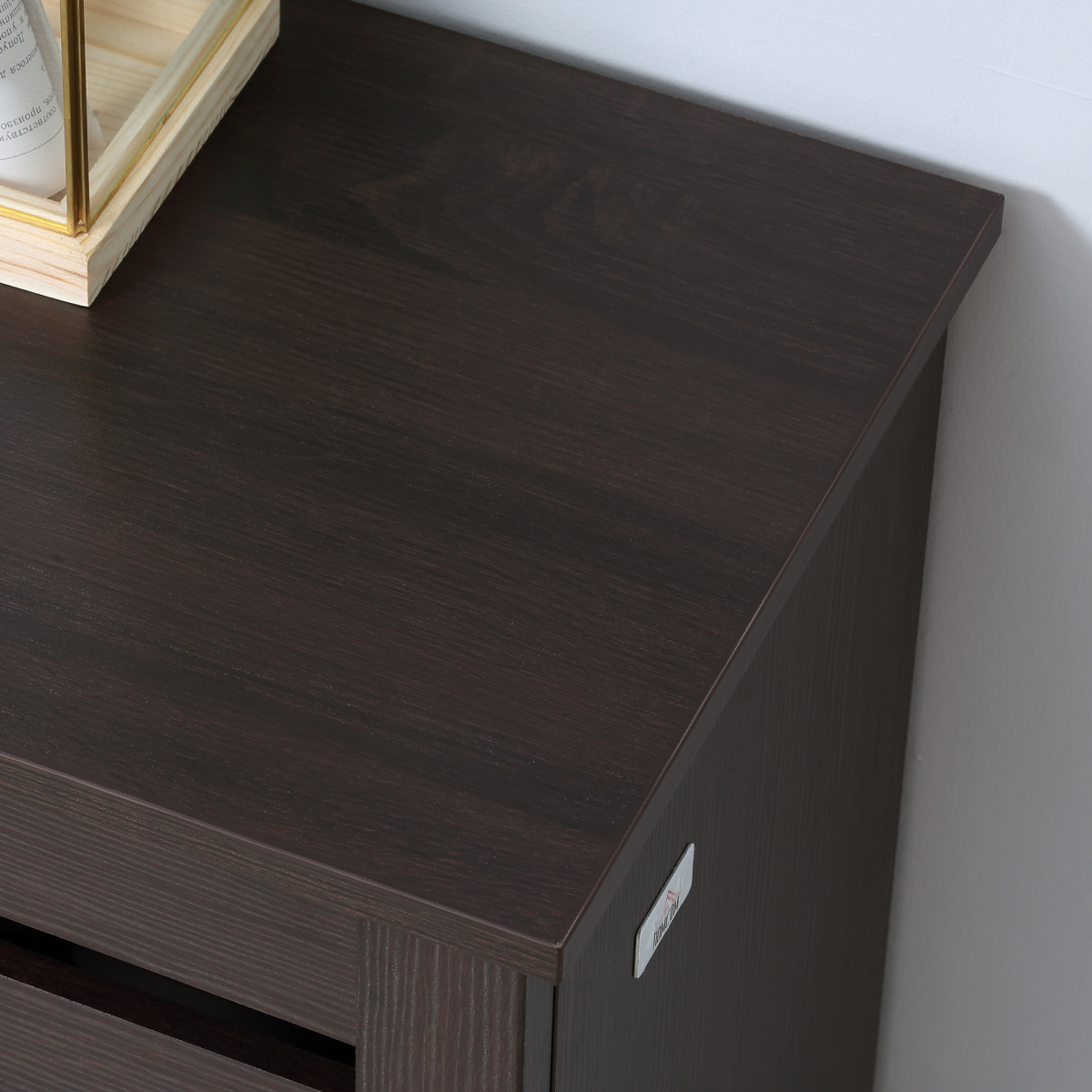 Elegant Shoe Cabinet - 15-Pair Capacity with Adjustable Shelves & Slatted Doors