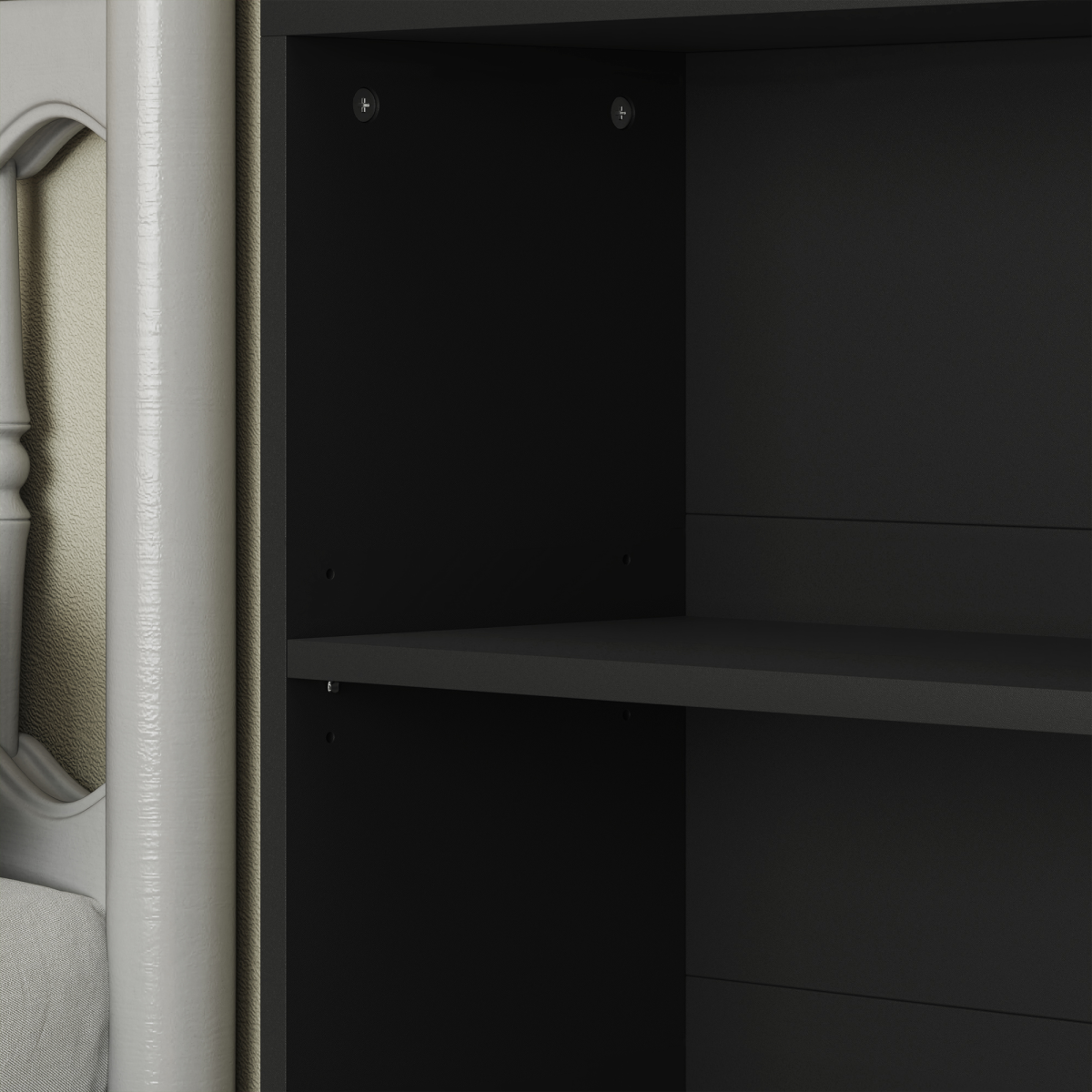 Modern 6-Tier Adjustable Bookshelf - Stylish Freestanding Bookcase, Black