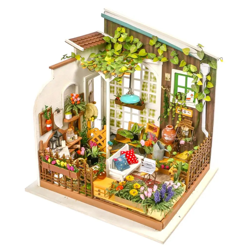 Enchanting DIY Wooden Miniature Dollhouse Kit - 1:24 Scale Handmade Model for All Ages