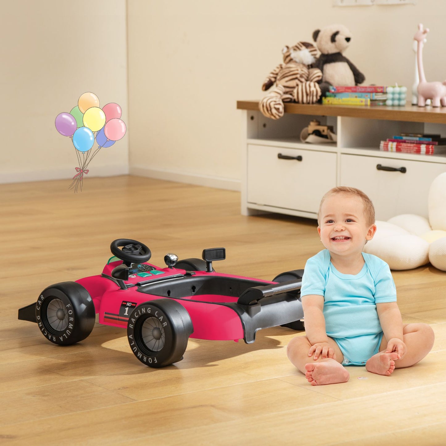 Versatile 4-In-1 Baby Push Walker - Adjustable Height & Speed for Growing Toddlers