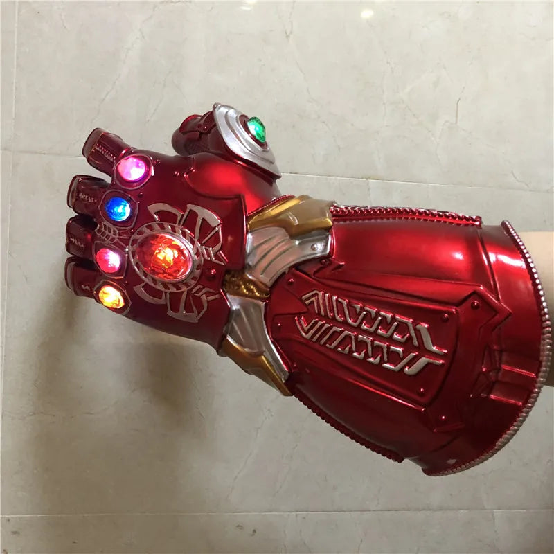 Marvel Iron Man Glove 1:1 LED Light Gloves Thanos Avengers Superhero