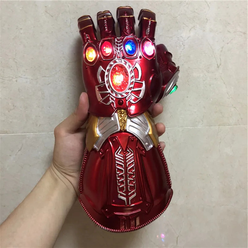 Marvel Iron Man Glove 1:1 LED Light Gloves Thanos Avengers Superhero