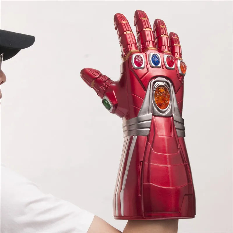 Marvel Iron Man Glove 1:1 LED Light Gloves Thanos Avengers Superhero