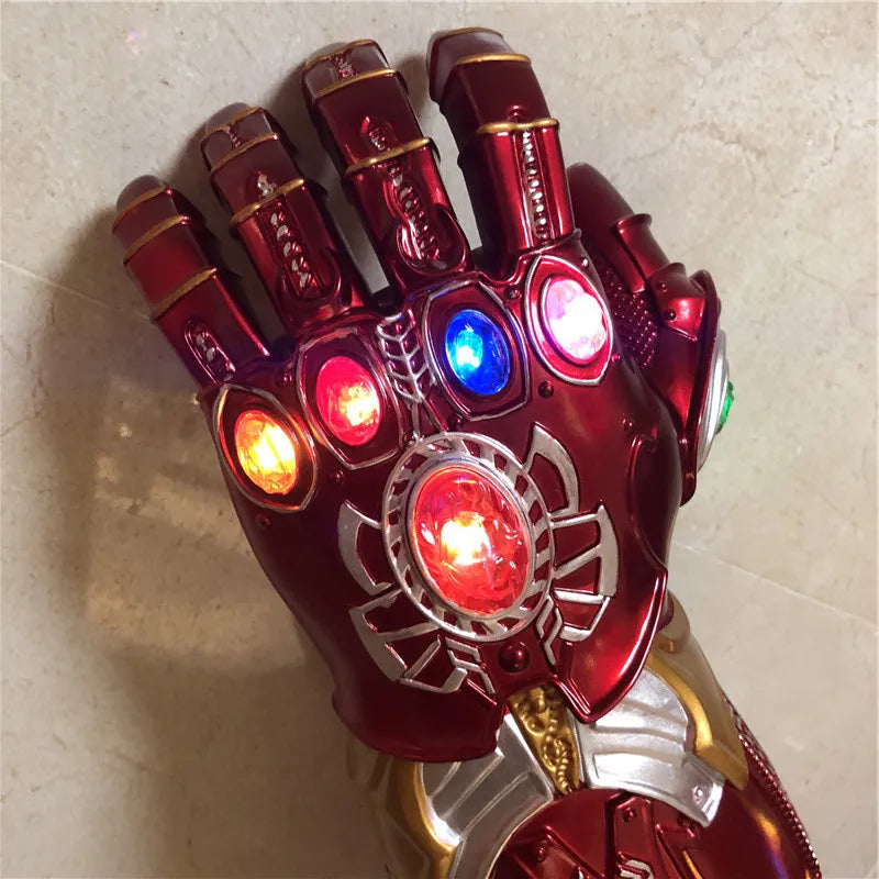 Marvel Iron Man Glove 1:1 LED Light Gloves Thanos Avengers Superhero