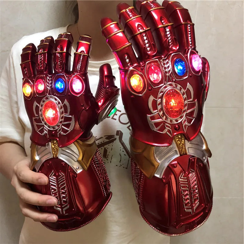 Marvel Iron Man Glove 1:1 LED Light Gloves Thanos Avengers Superhero