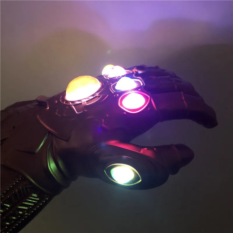 Marvel Iron Man Glove 1:1 LED Light Gloves Thanos Avengers Superhero