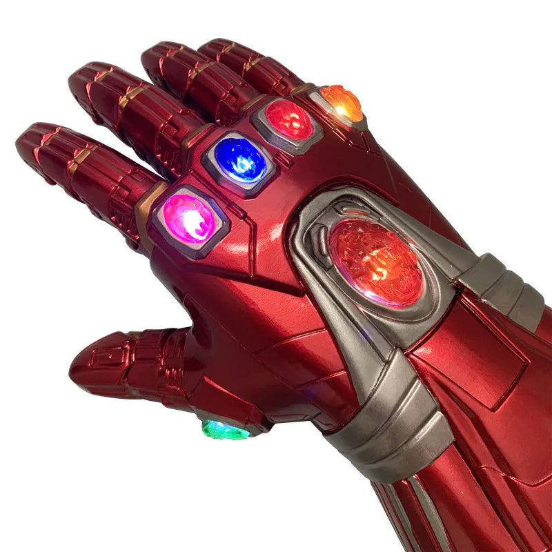 Marvel Iron Man Glove 1:1 LED Light Gloves Thanos Avengers Superhero