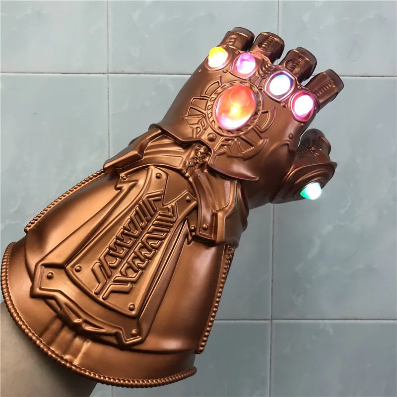 Marvel Iron Man Glove 1:1 LED Light Gloves Thanos Avengers Superhero