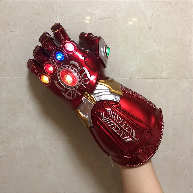 Marvel Iron Man Glove 1:1 LED Light Gloves Thanos Avengers Superhero