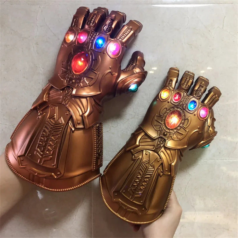 Marvel Iron Man Glove 1:1 LED Light Gloves Thanos Avengers Superhero