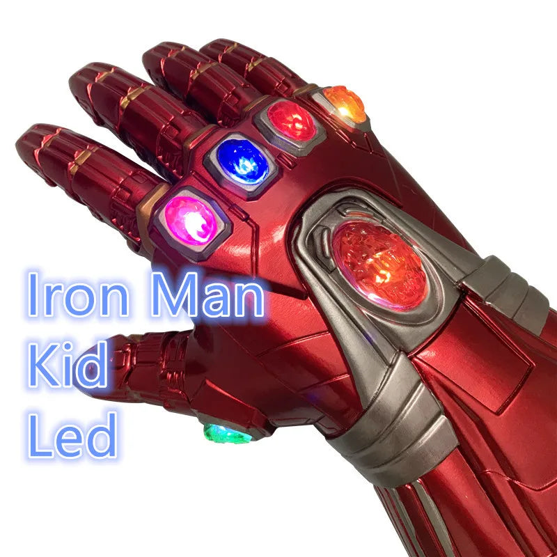 Marvel Iron Man Glove 1:1 LED Light Gloves Thanos Avengers Superhero