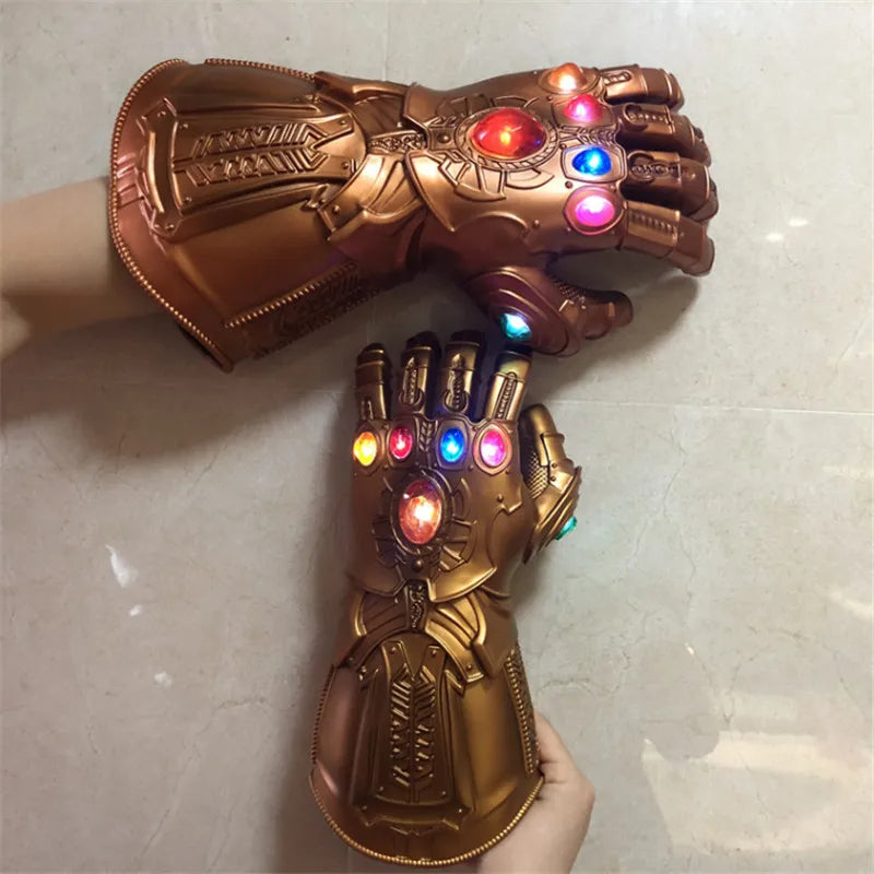 Marvel Iron Man Glove 1:1 LED Light Gloves Thanos Avengers Superhero