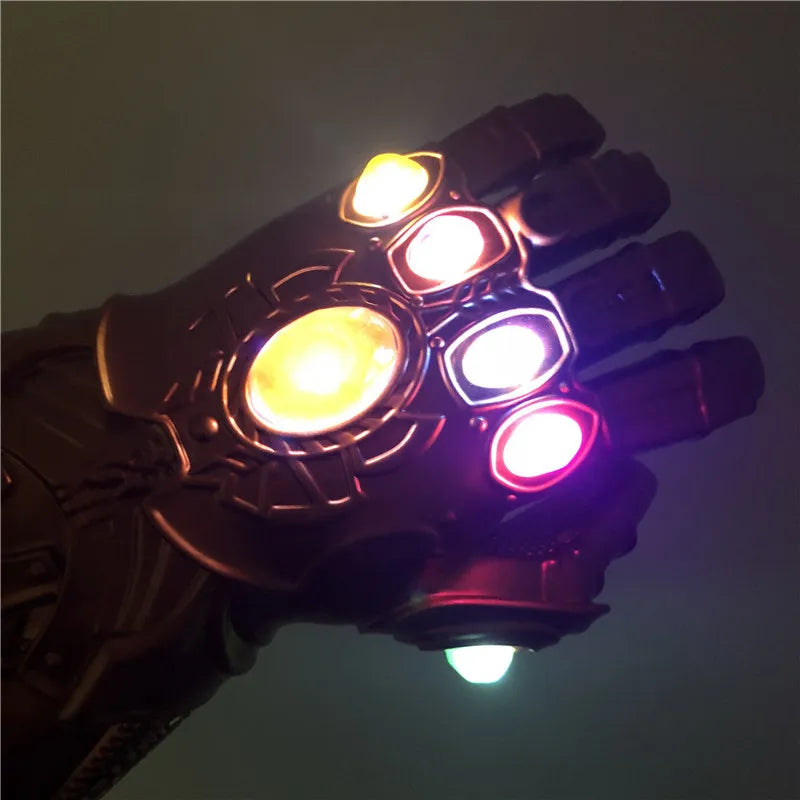 Marvel Iron Man Glove 1:1 LED Light Gloves Thanos Avengers Superhero