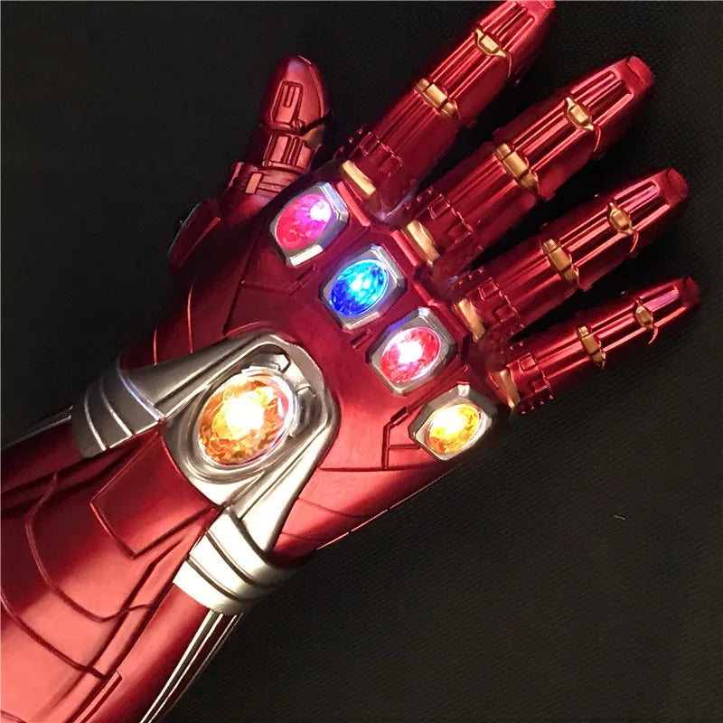 Marvel Iron Man Glove 1:1 LED Light Gloves Thanos Avengers Superhero